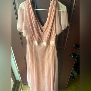 NWT floor length blush pink gown 4x